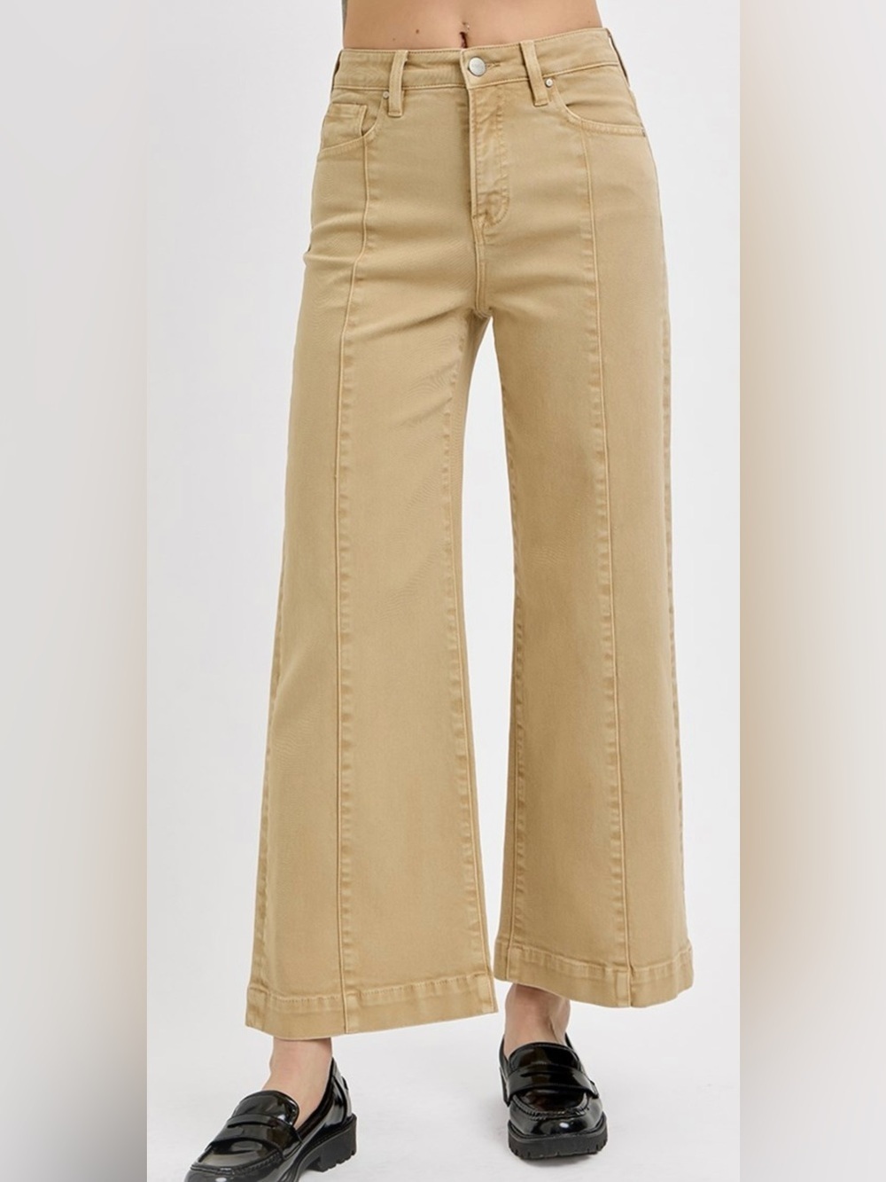 New RISEN jeans High-Waist Wide Leg Jeans tummy control
 7/8, 9/10, 11/12, 13